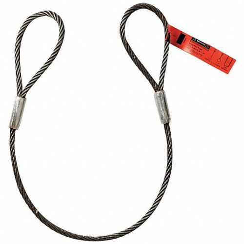 3/8" X 10 FOOT EYE & EYE WIRE ROPE SLING