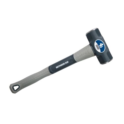 4 lb Engineer Hammer with Cushion Grip and 16" Fiberglass Handle