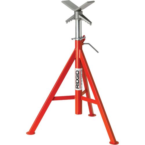 Ridgid 56662, Model VJ-99 28" - 53" V Head High Pipe Stand 12" 2500 Lb Capacity