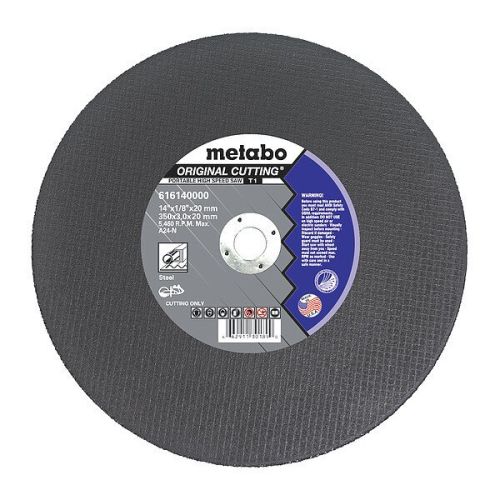 METABO ORIGINAL 14" X 1/8" X 20MM, TYPE 1, A24N FOR STEEL
