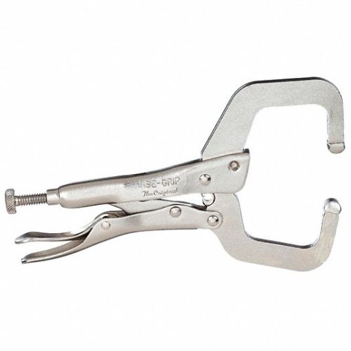 6 in Locking C-Clamp, 2 1/8 in Max. Opening, 1 1/2 in Throat Depth