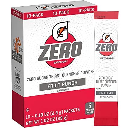 G ZERO 16.9 POWDER FRUIT PUNCH 