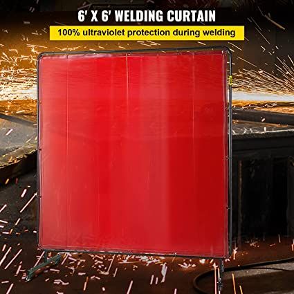 6' X 6' RED CURTAIN PANEL ONLY