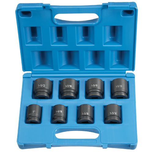 3/4" DRIVE, 8 PIECE STANDARD IMPACT SOCKET SET