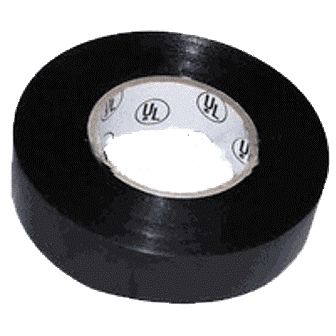 BLACK 7.0 MIL VINYL ELECTRICAL TAPE 3/4" X 66'