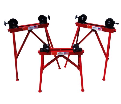 31" ROLLER STAND W/STEEL ROLLER HEAD WHEELS