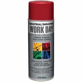 KRYLON INDUSTRIAL WORK DAY ENAMEL AEROSOL PAINT  RED