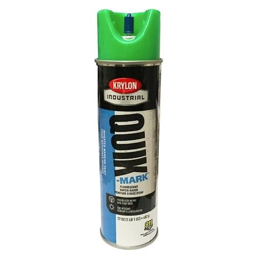 KRYLON INDUSTRIAL QUIK-MARK™ WATER-BASED INVERTED MARKING PAINT  FLUORESCENT GREEN