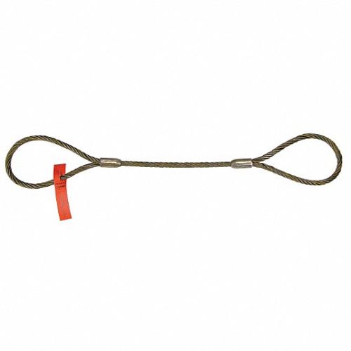 3/8" X 2 FOOT EYE & EYE WIRE ROPE SLING